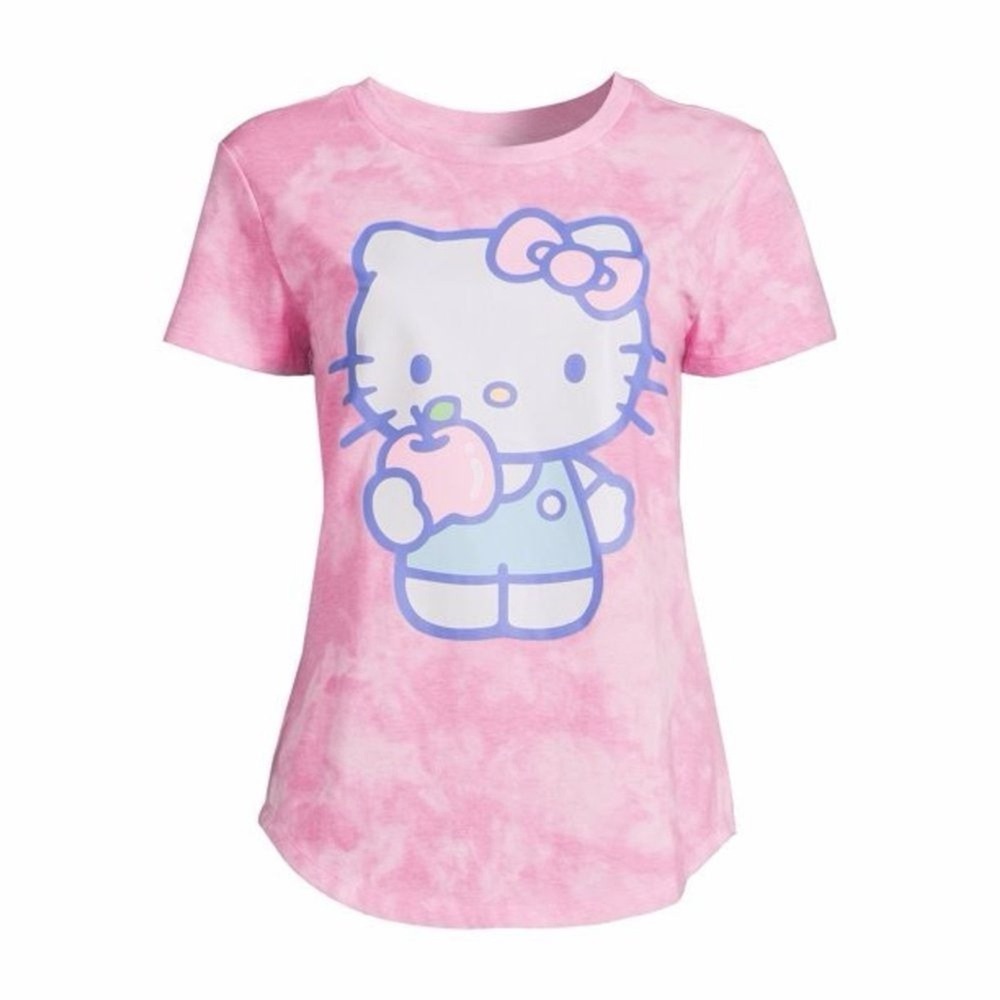 Sanrio Hello Kitty Pink Tie Dye Graphic T-Shirt Kids Youth 2XL